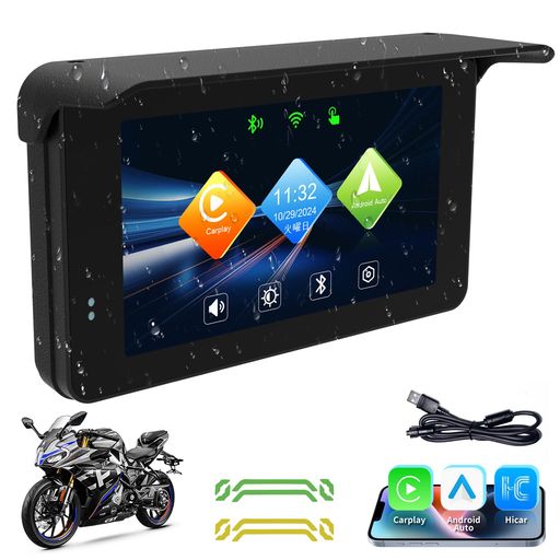 楽天市場】最新バイク用モニター・Carplay/Android Auto対応 BOIFUN