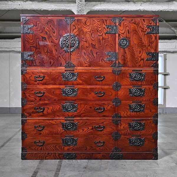 楽天市場】伝統工芸 140万 岩谷堂箪笥「間箪笥」欅タンス 着物 衣装