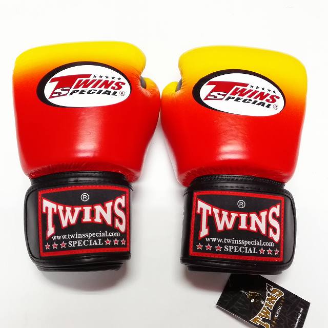 楽天市場】TWINS SPECIAL ボクシンググローブ 8oz 赤黄グラデ