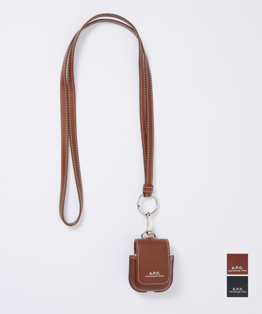 楽天市場】マルニ airpods ケース エアポッツ ストラップ付き レザー