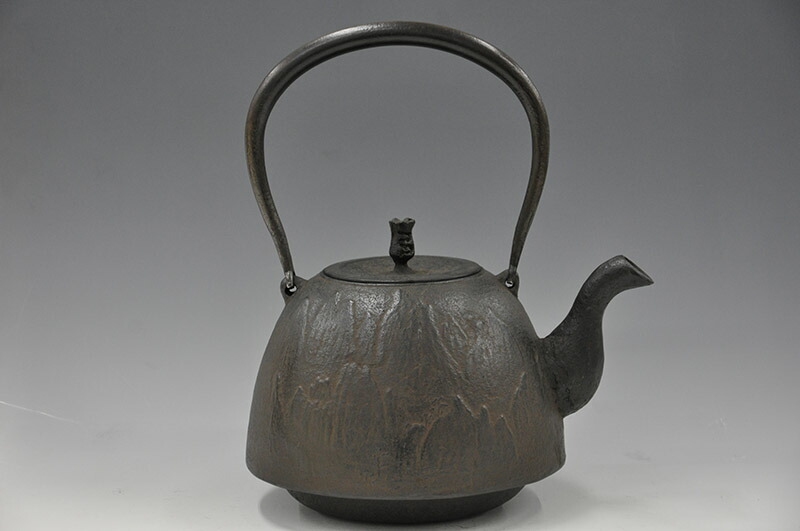 楽天市場】【送料無料】南部鉄瓶【別製 万代屋型 アラレ】2.0