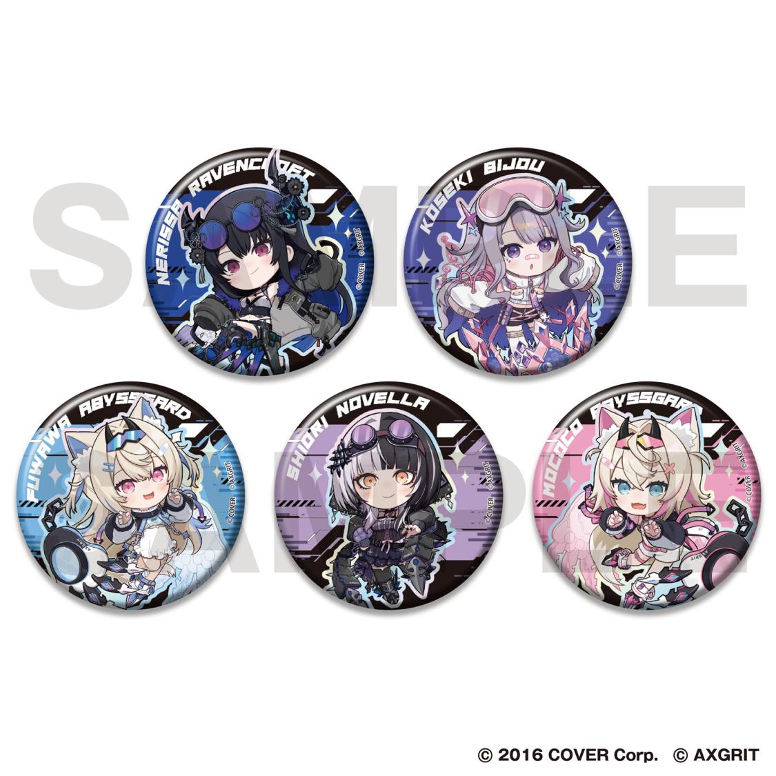 ホロライ モココ・アビスガードAdventAXGRIT缶バッジ渋谷TSUTAYA