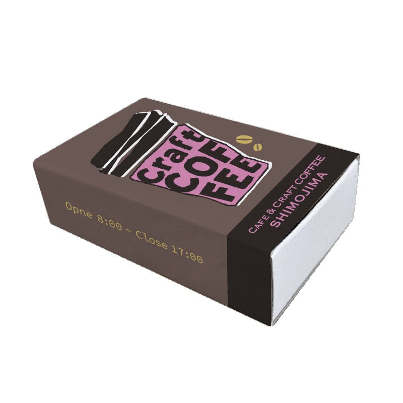 オリジナル印刷】ボックスマッチ 並型 1～2色印刷 2500個 包装用品