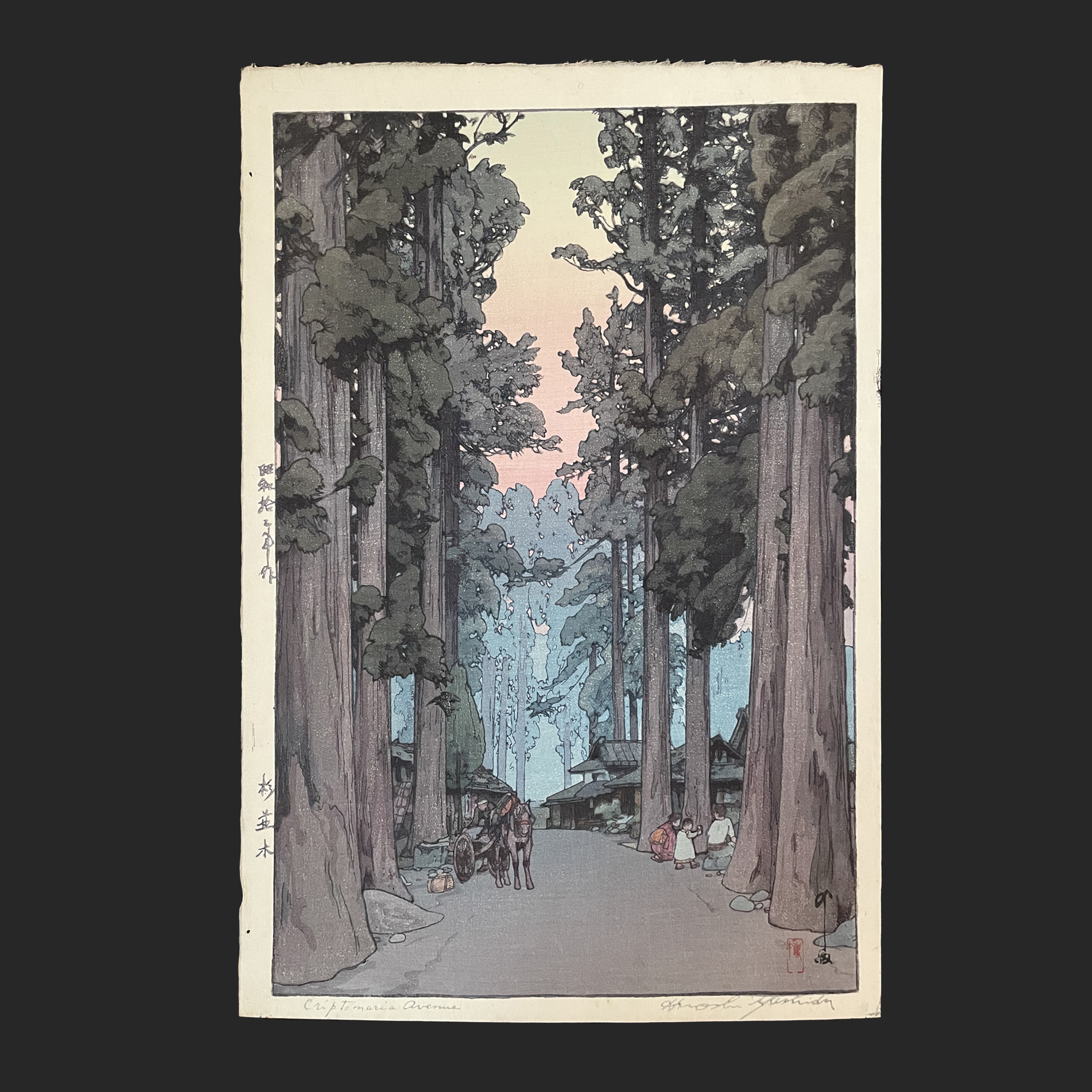 吉田博、【猿澤池】、希少な額装用画集より、美品、日本人画家、新品