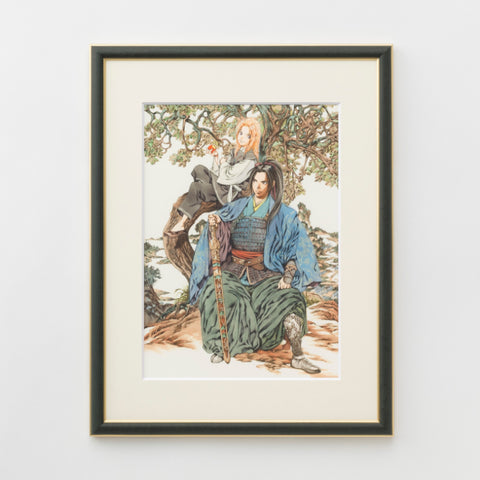 十二国記 山田章博 直筆サイン入り 複製原画『久遠の庭2』 シリアル