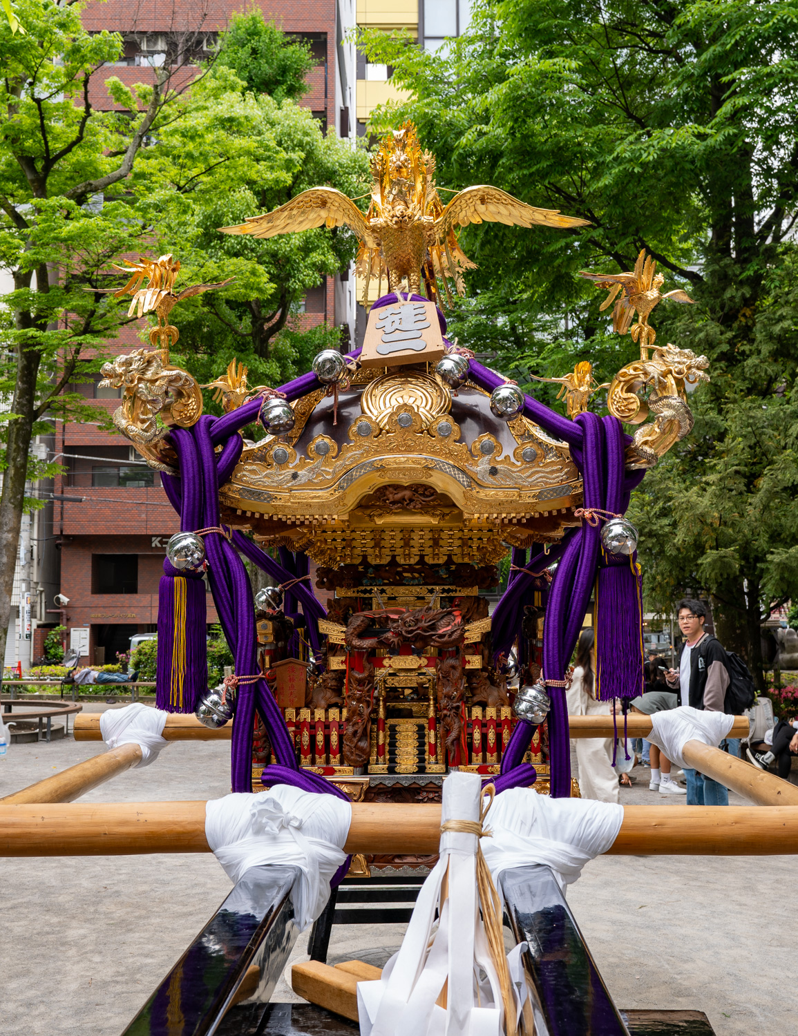 値下げ】お神輿 二人乗り 特注品｜値下げ】お神輿 二人乗り 特注品