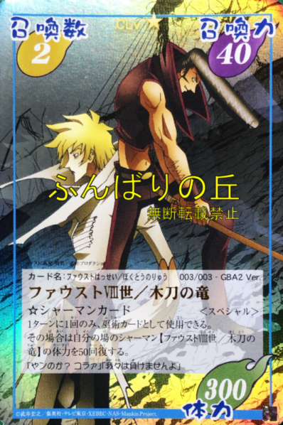 シャーマンキング ファウストⅧ世/木刀の竜 Prize3 【公式通販】