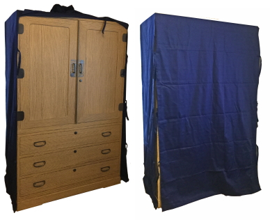 桐たんすのカバー・ゆたん 桐たんす修理・リメイク・カビ直し （株）蔵