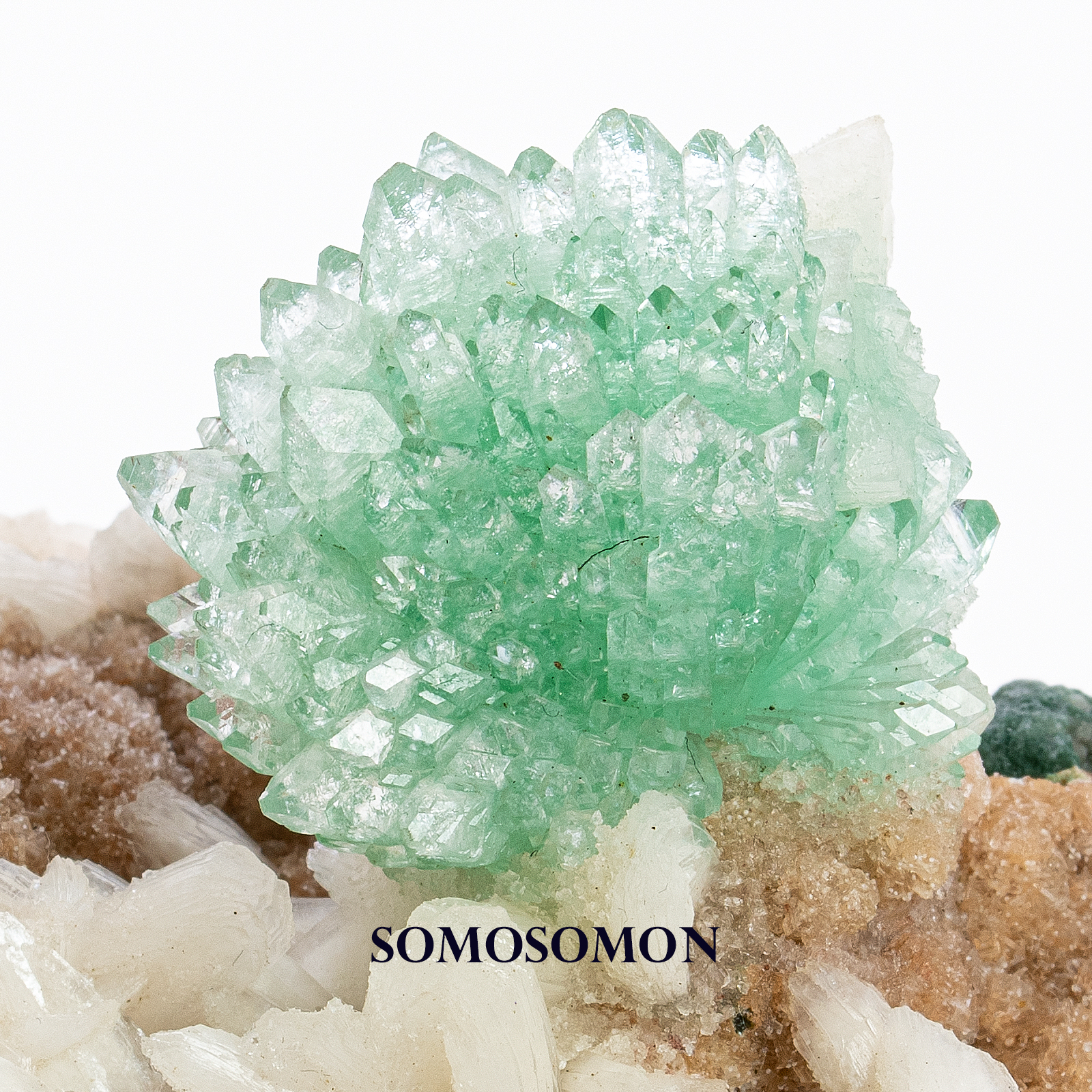 グリーンアポフィライト ヒューランダイト スティルバイト インド