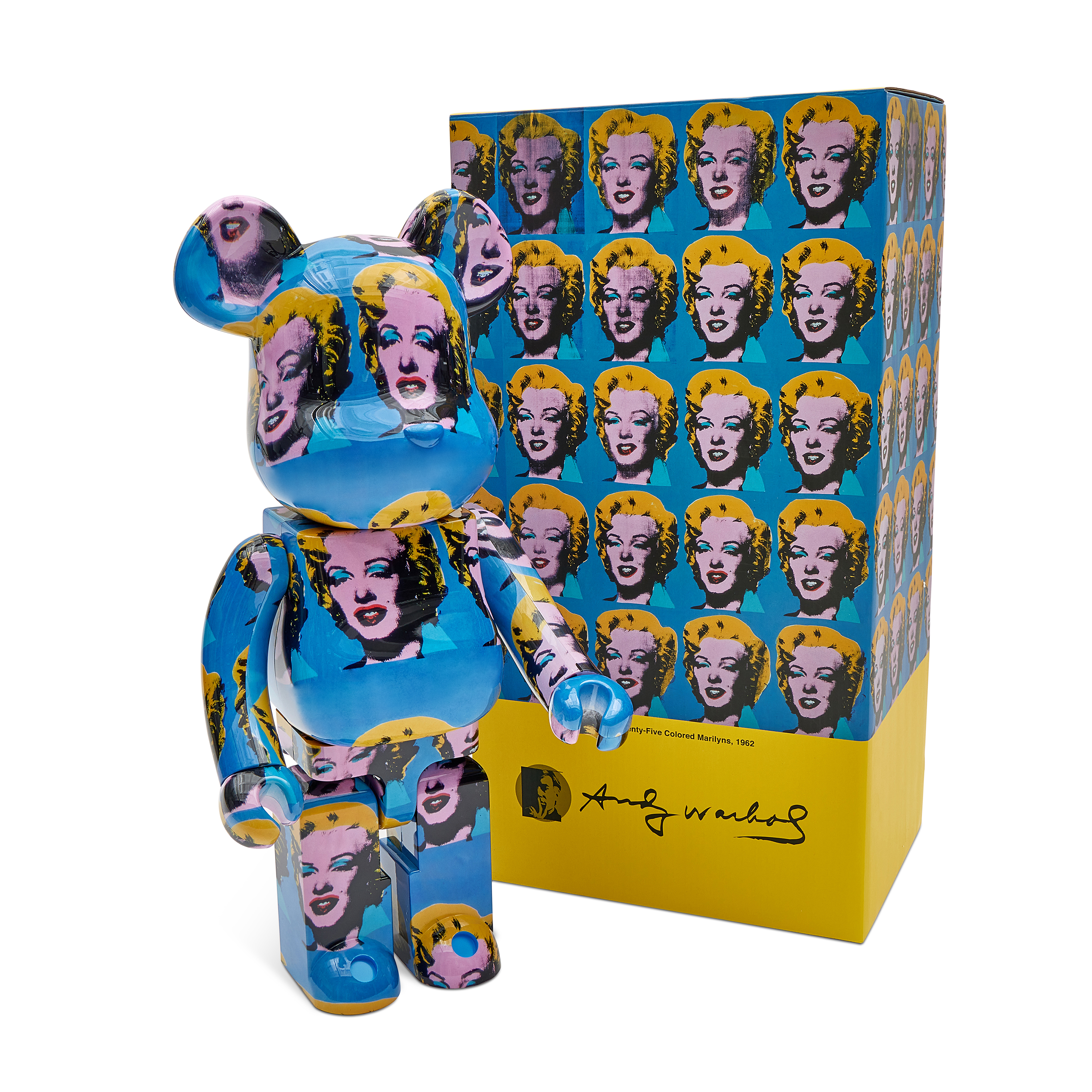 Medicom Toy BEARBRICK Andy Warhol X Marilyn Monroe #1 1000