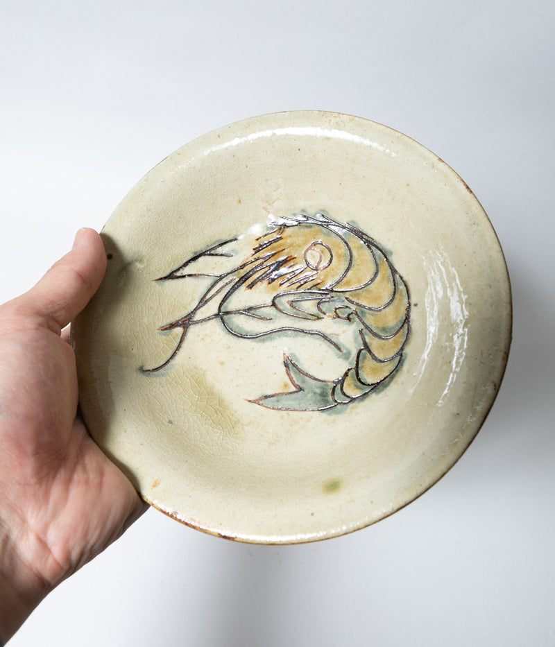 人間国宝 金城次郎 皿 壺屋焼 人間国宝 金城次郎作 魚文七寸皿 – 生活