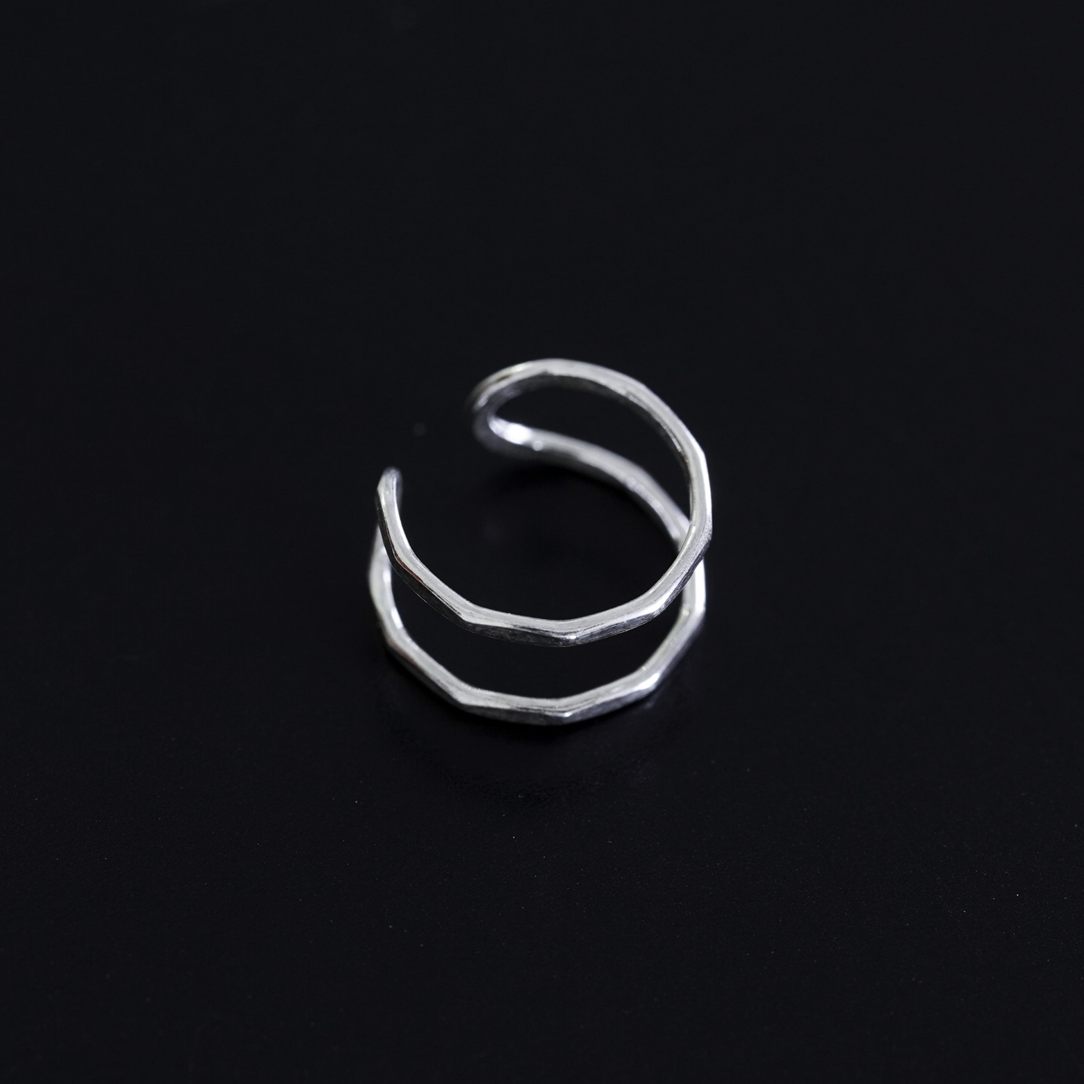 Silver Double Bar Ear Cuff (Melissa Joy Manning) | メリッサ
