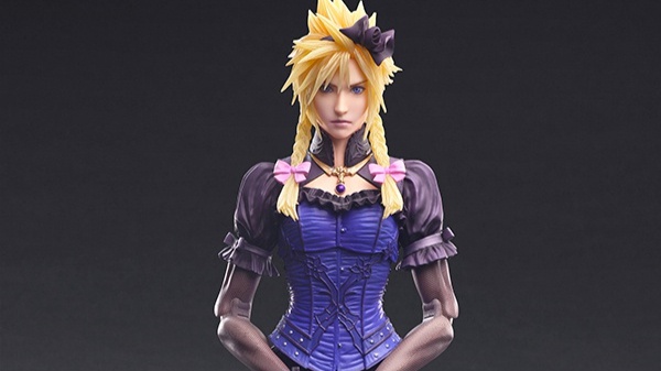 ファイナルファンタジー7 ポリゴンフィギュア クラウド女装バージョン