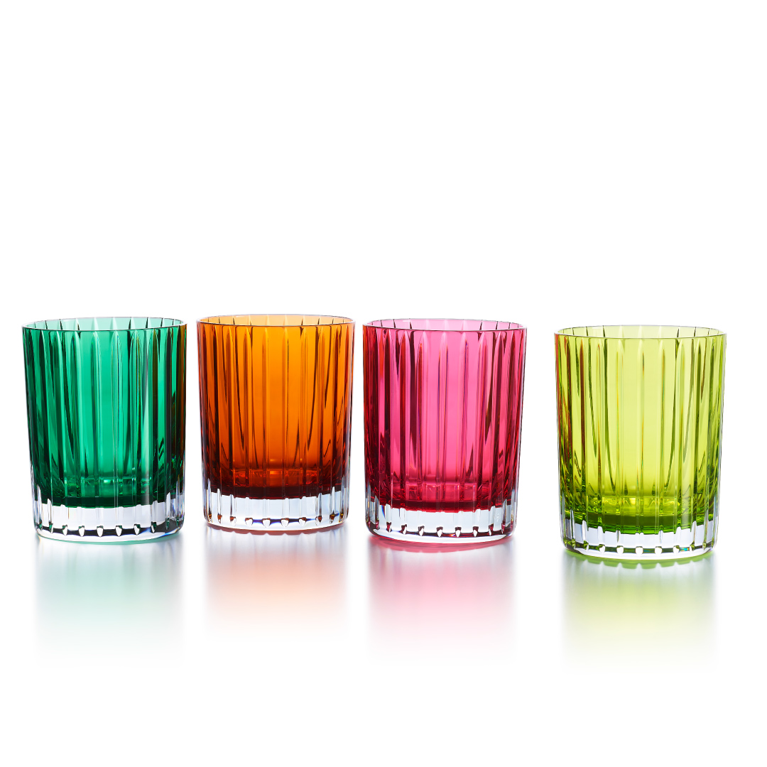 Baccarat❤️ガラスリング クリア アーク リング 虹色の輝き☆フランス