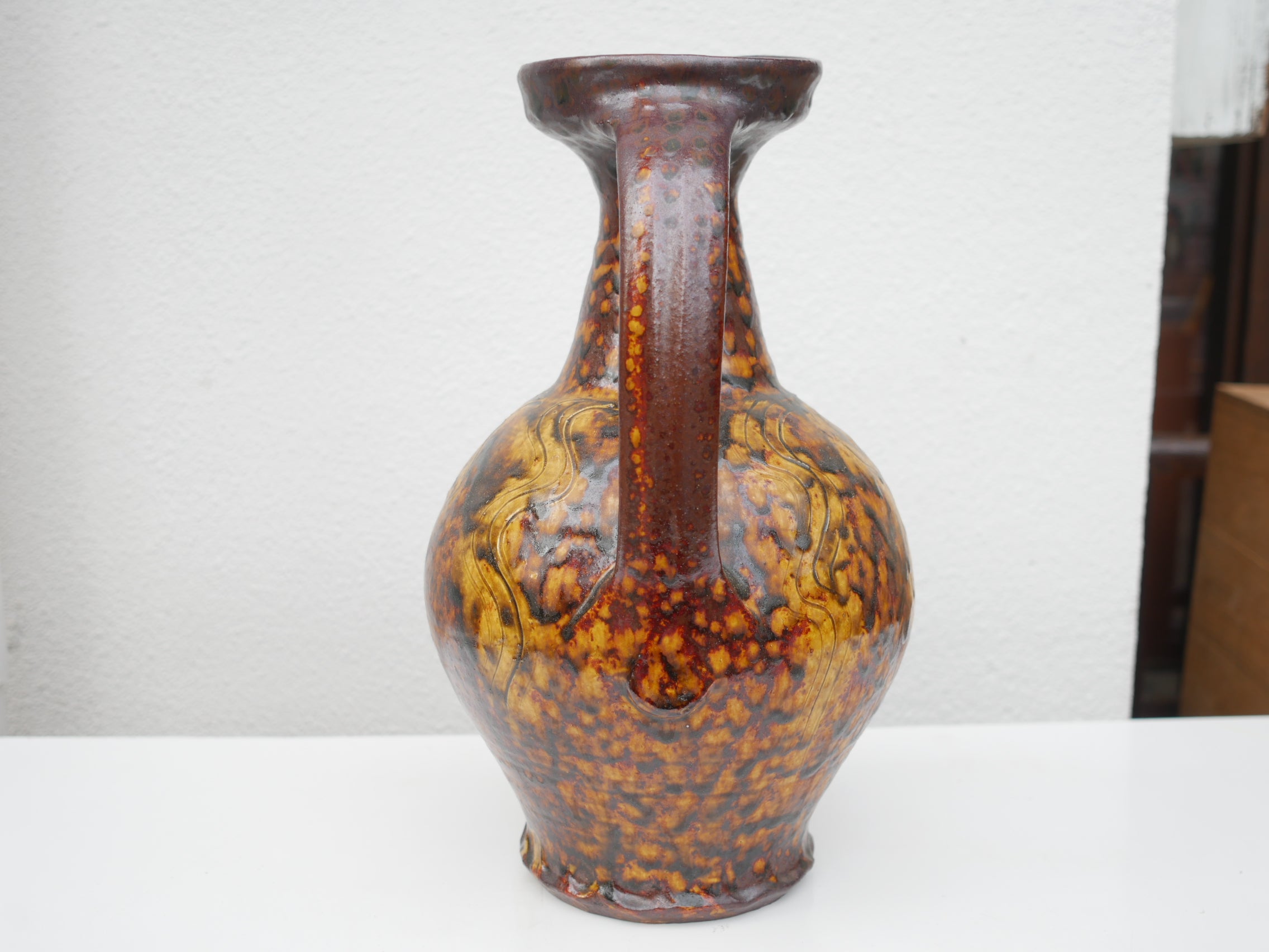 船木研兒 手付壺 黄釉 鹿 舩木研兒 黄釉鹿絵大皿 –