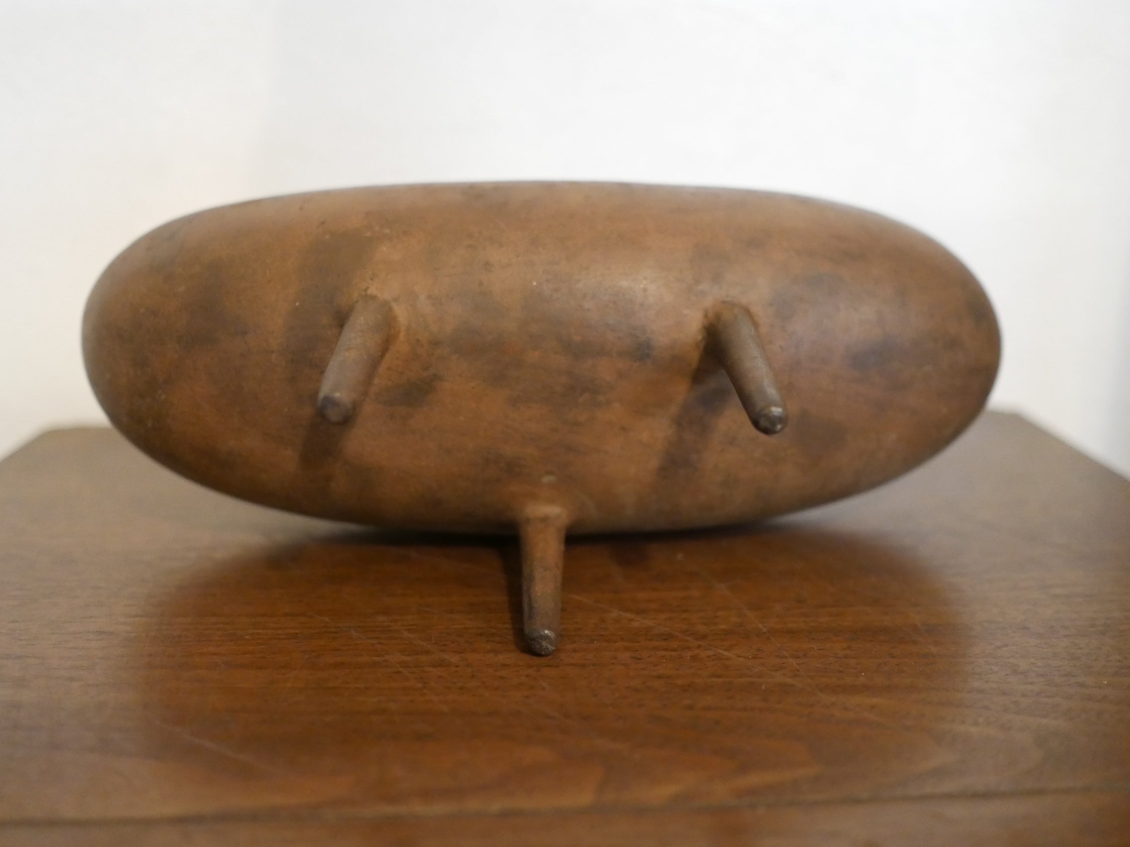 名作 南部鉄器 水盤 三つ足 モダン ミッドセンチュリー ビンテージ