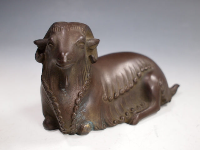 人間国宝 香取正彦 鋳銅 【羊】 置物 – smileantiques