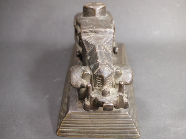 朝倉文夫 ブロンズ像 満州事変記念 九一式広軌牽引車 置物 – smileantiques