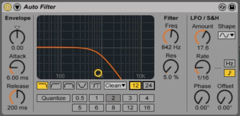 Ableton Live 9.5 新機能 強化されたFilterセクション Ableton Live 使い方