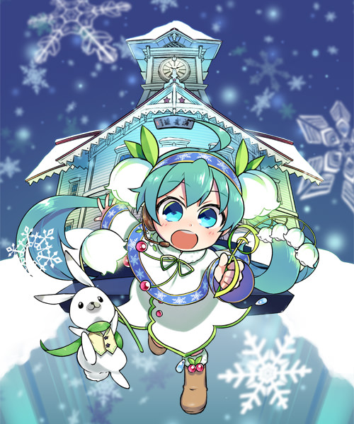 MIKU 雪ミク 2015 缶バッジ メインビジュアル 雪ミク2015缶バッジ