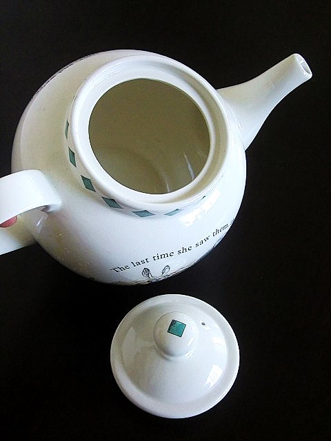 不思議の国のアリスのティーポット 狂ったお茶会 マッドハッター 英国