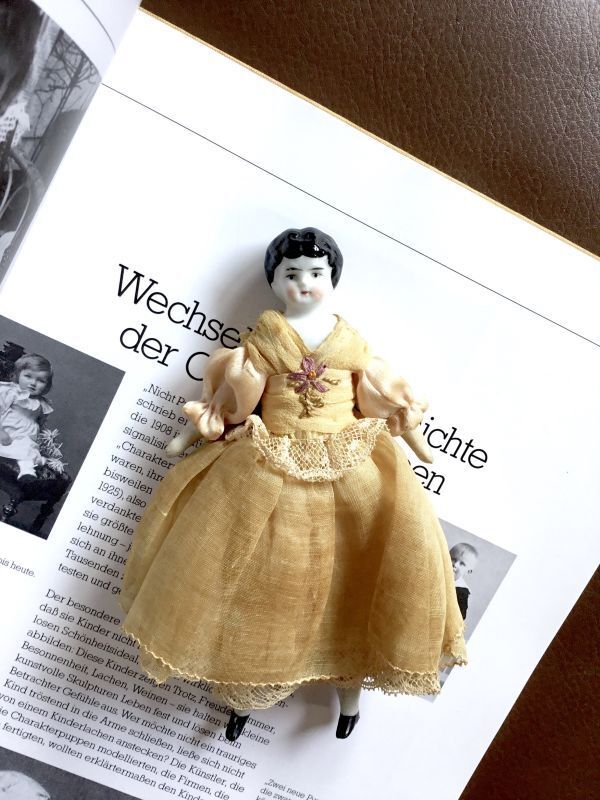 アンティーク 小さな チャイナヘッドドール アンティーク チャイナ