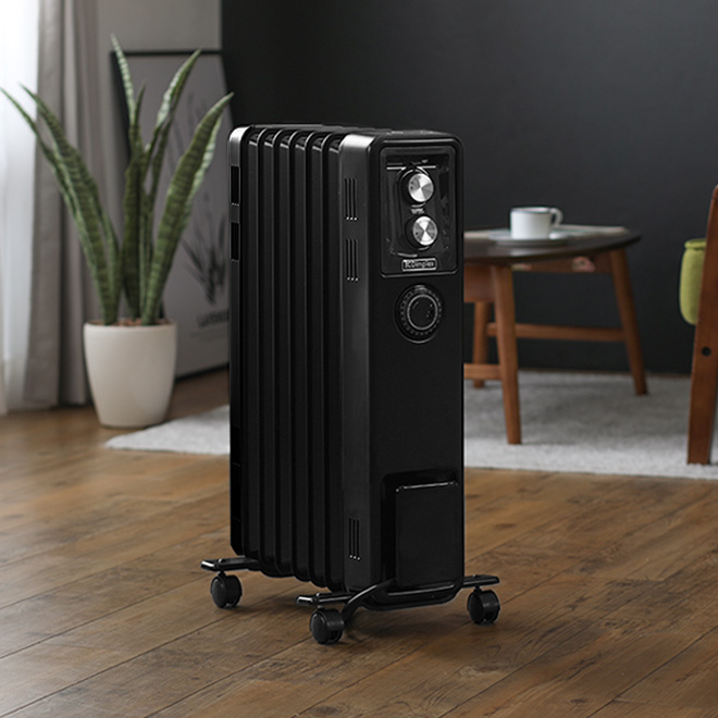 ブラックオイルヒーター スリムデザイン ブラックオイルヒーター