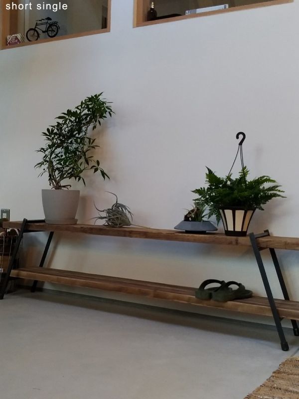 マットでアイアンな極太＆フラット鉄脚♪ 50×700×467 □