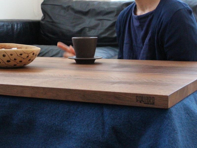 無垢×アイアン こたつローテーブル 無垢×アイアン こたつローテーブル