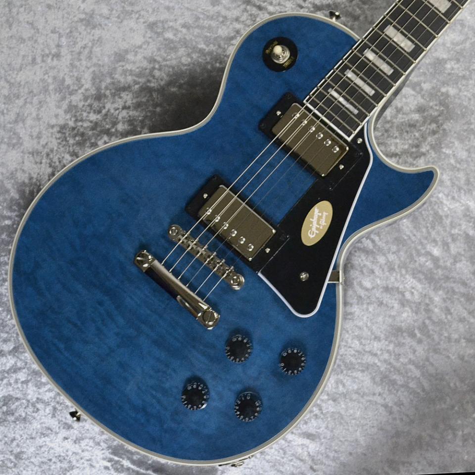 Epiphone Les Paul Custom Quilt Viper Blue (バイパーブルー) エレキ