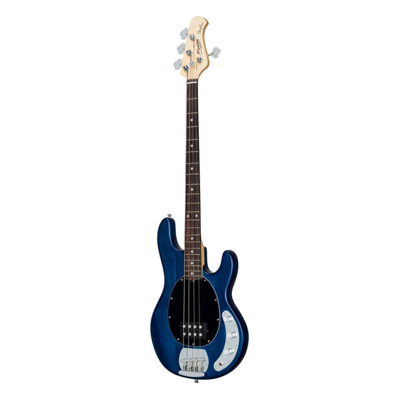 Sterling by Music Man Ray4 Stingray 4 String Bass, Trans Blue