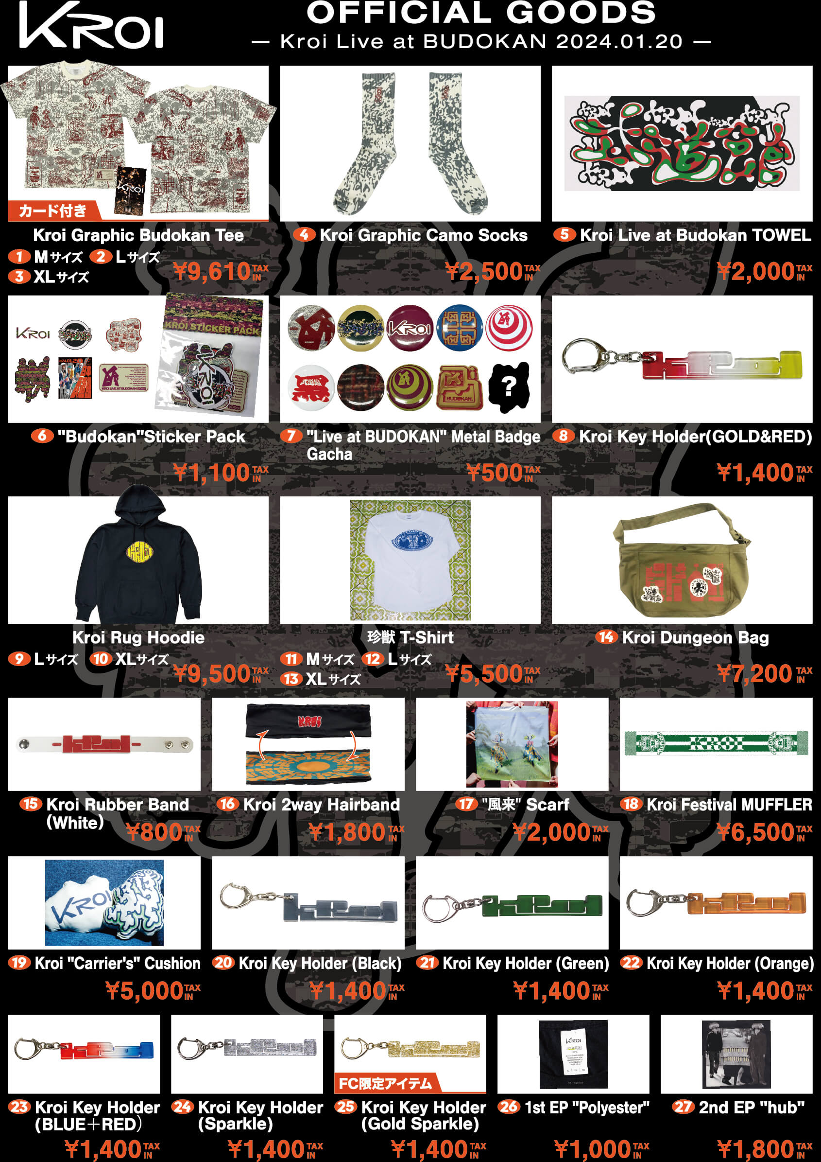 Kroi Live at BUDOKAN 2024.01.20