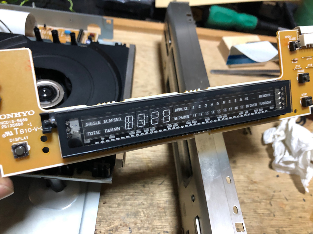 ONKYO A-922MLTD C-722MLTD 通電のみ確認！ ONKYO A-922MLTDの修理
