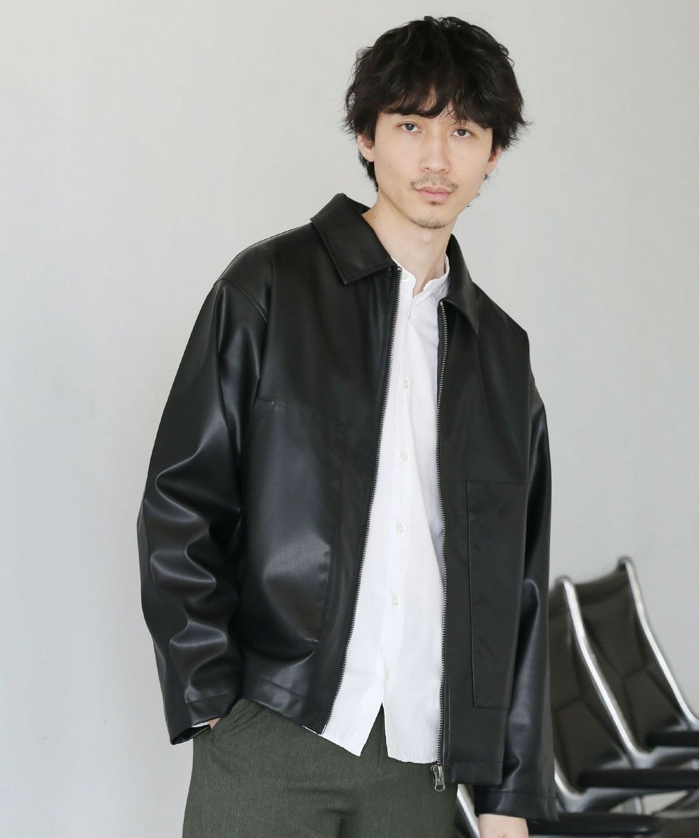 シンセティックレザージップアップブルゾン | 【公式】SPU スプ公式