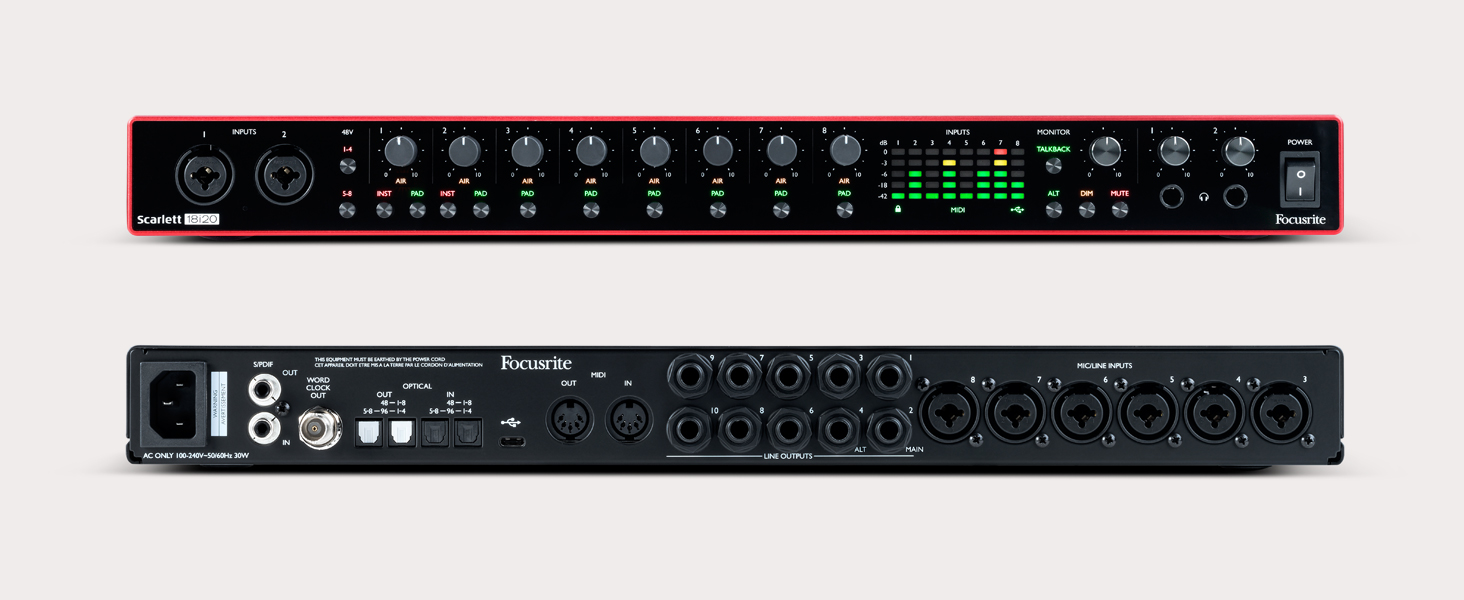 Focusrite Scarlett 18i20 3rd Gen USB Audio Interface - Sweet Muzic