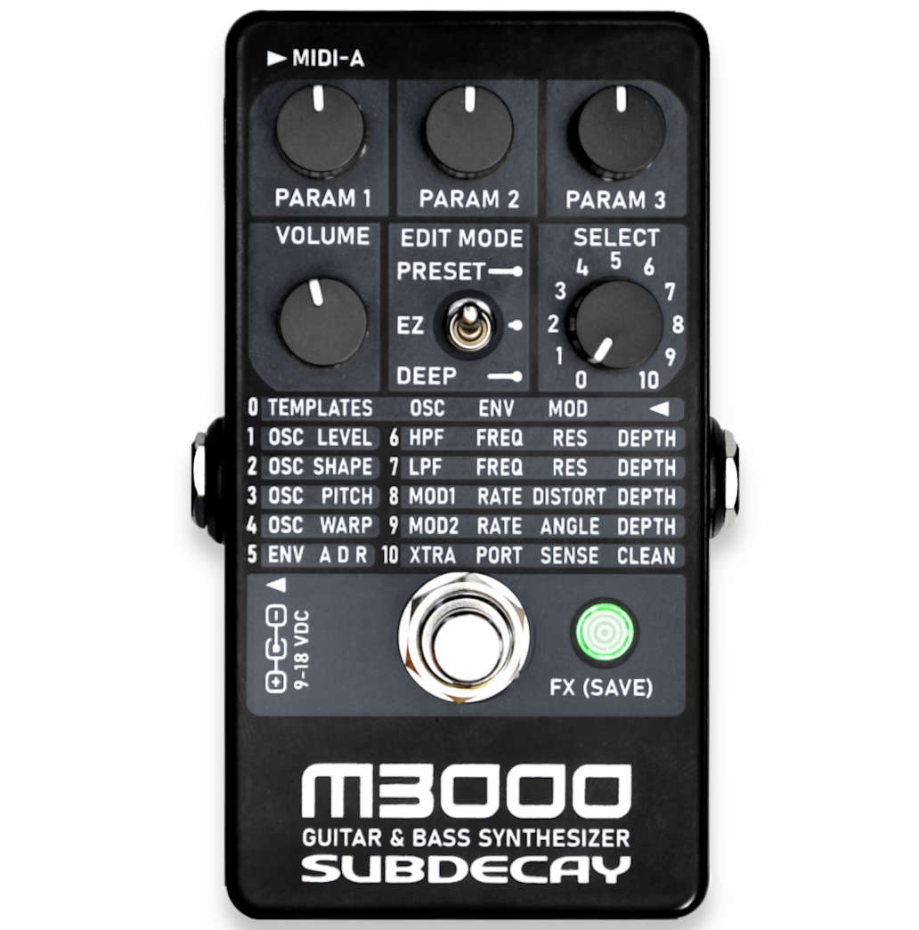 M3000 Guitar and Bass Synthesizer - Guitar Effects - Subdecay