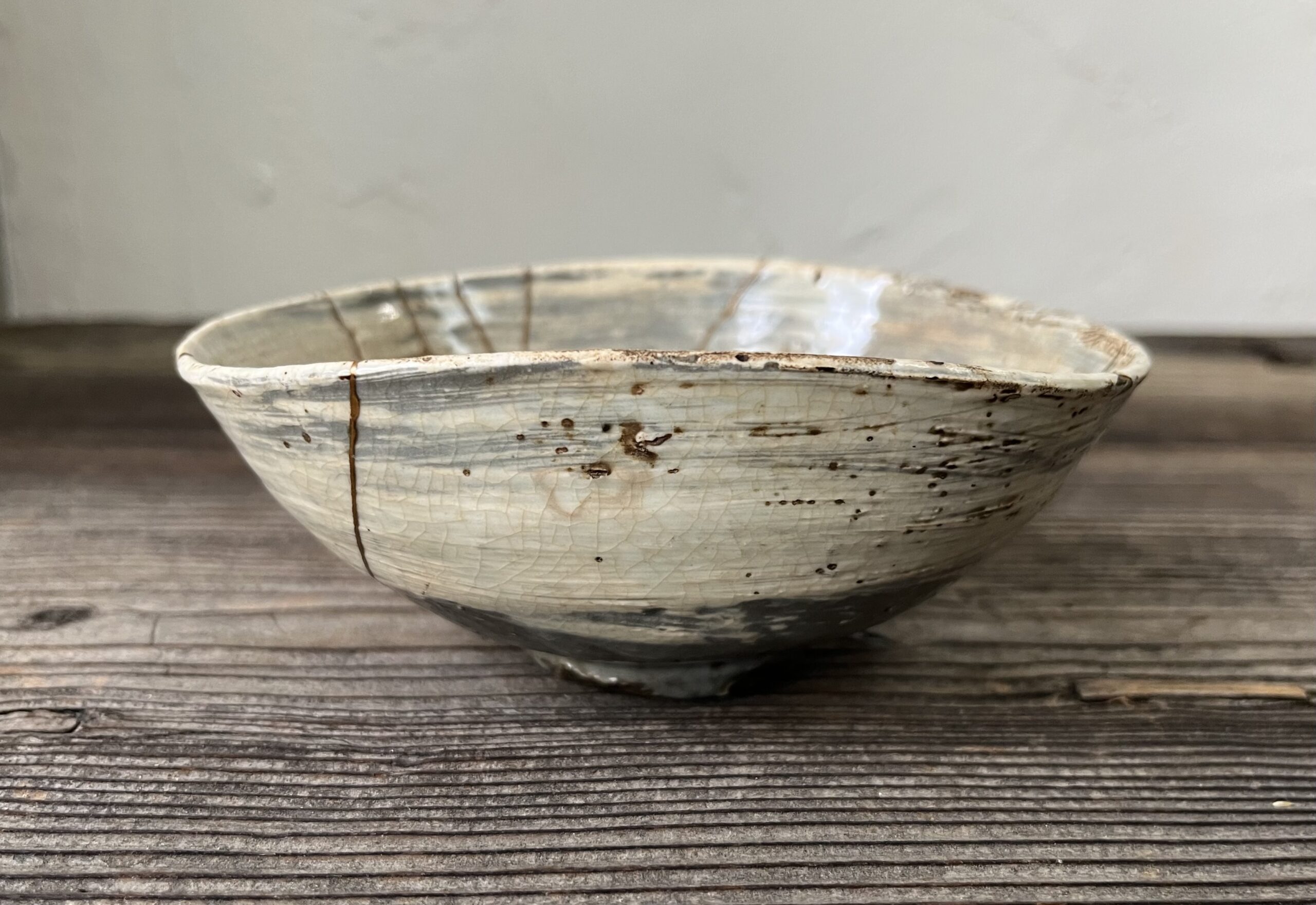 骨董水妖｜李朝刷毛目茶碗