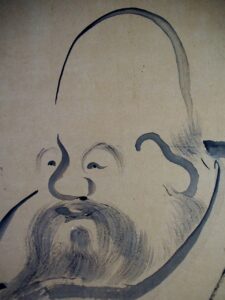 模写】池大雅/寿老人図/人物図/掛軸/名家伝来/AD-678 模写】池大雅