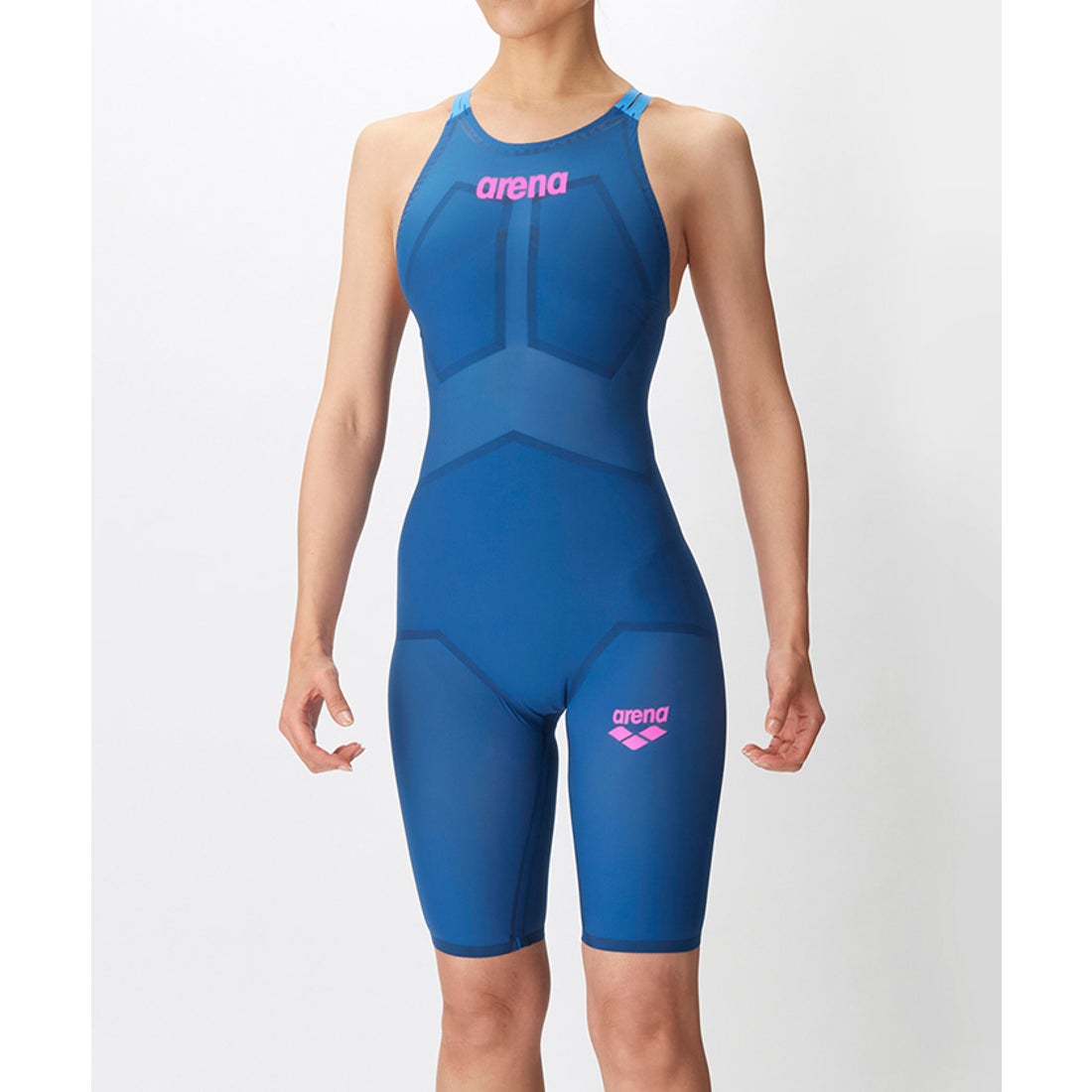 レイレイ】arena AQUAFORCE X 競泳水着 M スカイブルー レイレイ