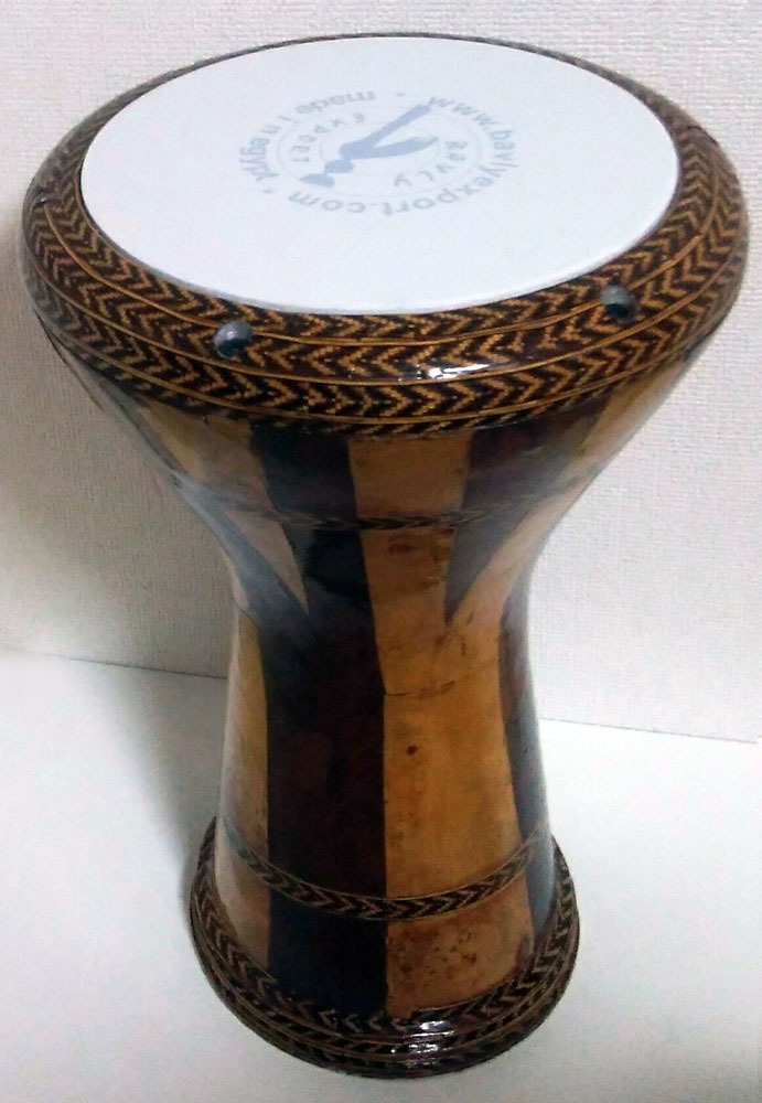 Mid-East ダラブッカ（黒装飾）中東パーカッション ドラム Mid-East