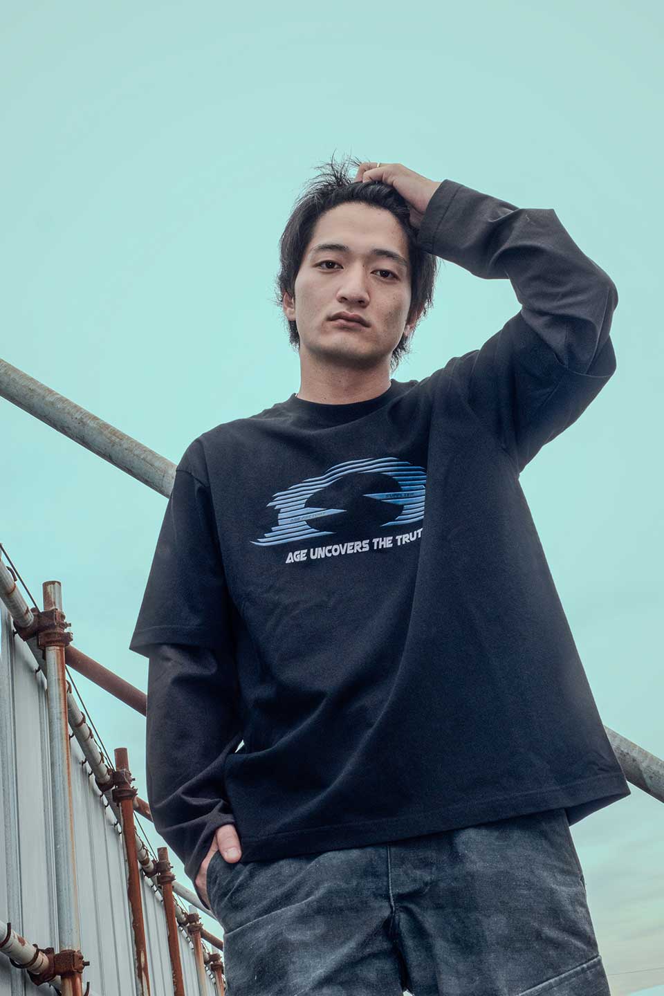 Age Factory ロングTシャツ 黒 L SUPPLIER（サプライヤー）の