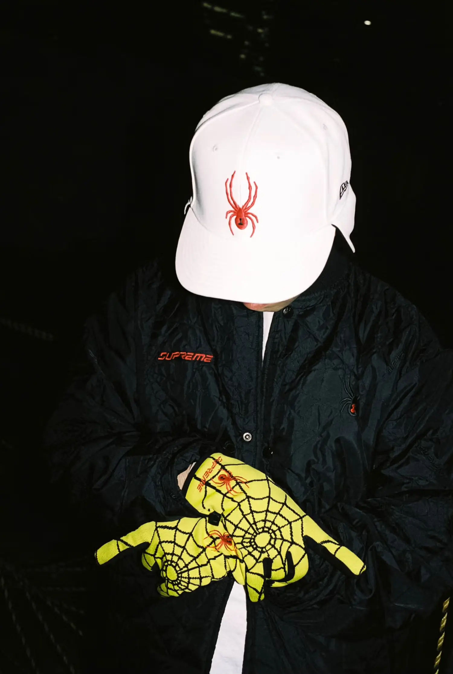 24fw Supreme SPYDER スパイダー ネット グローブ M 24fw Supreme