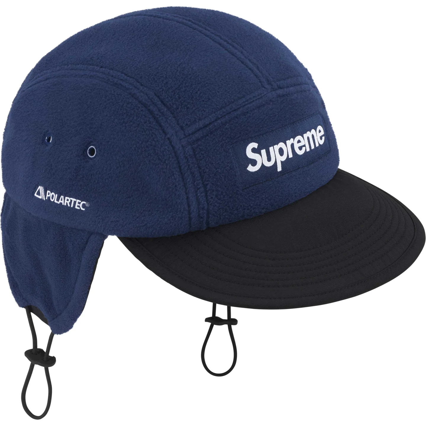 Supreme Polartec Earflap Camp Cap ブラック