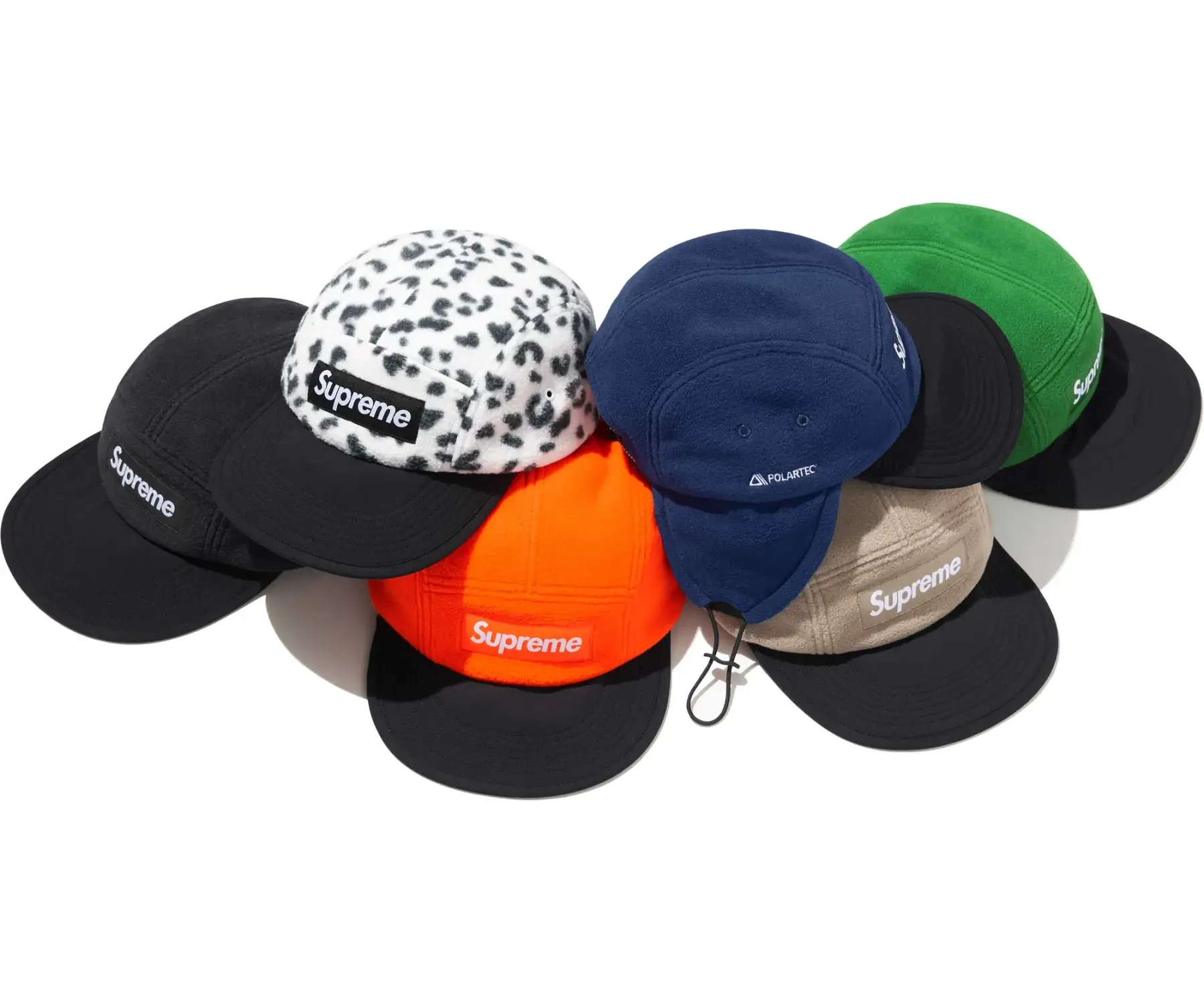 Supreme Polartec Earflap Camp Cap ブラック
