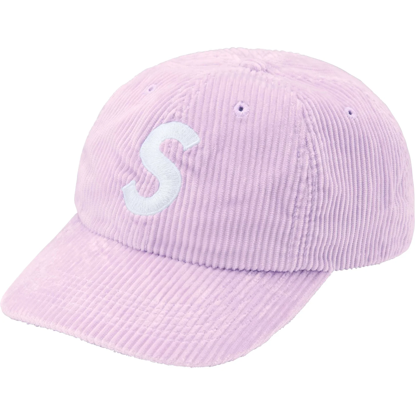 ほぼ新品 Supreme Corduroy S Logo 6-Panel Light Pink Free 23aw