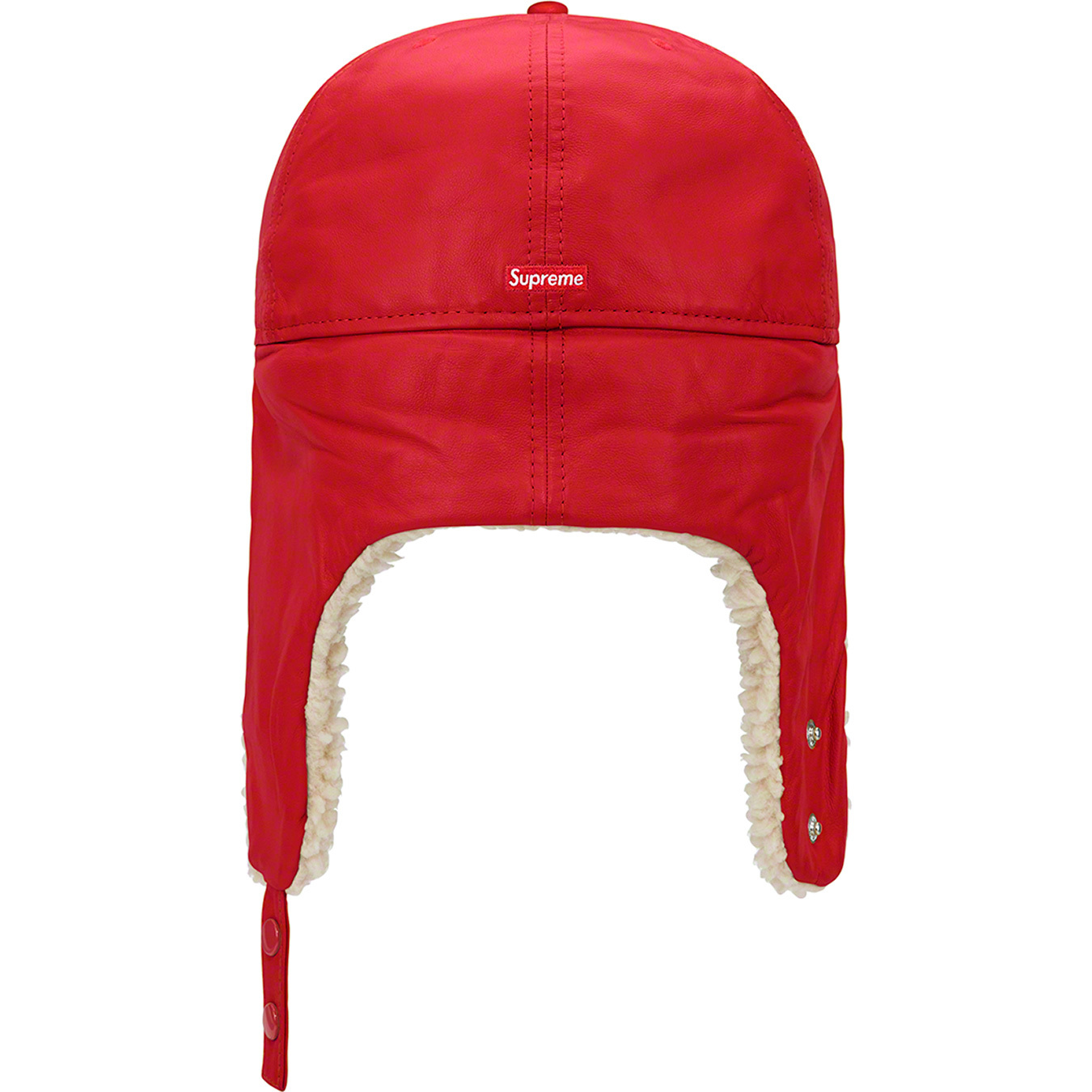 Leather Earflap Box Logo New Era® | Supreme 22fw