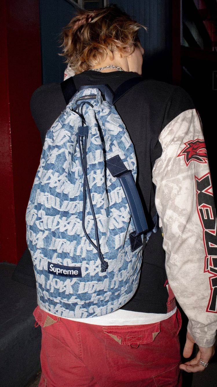 Fat Tip Jacquard Denim Backpack | Supreme 22ss