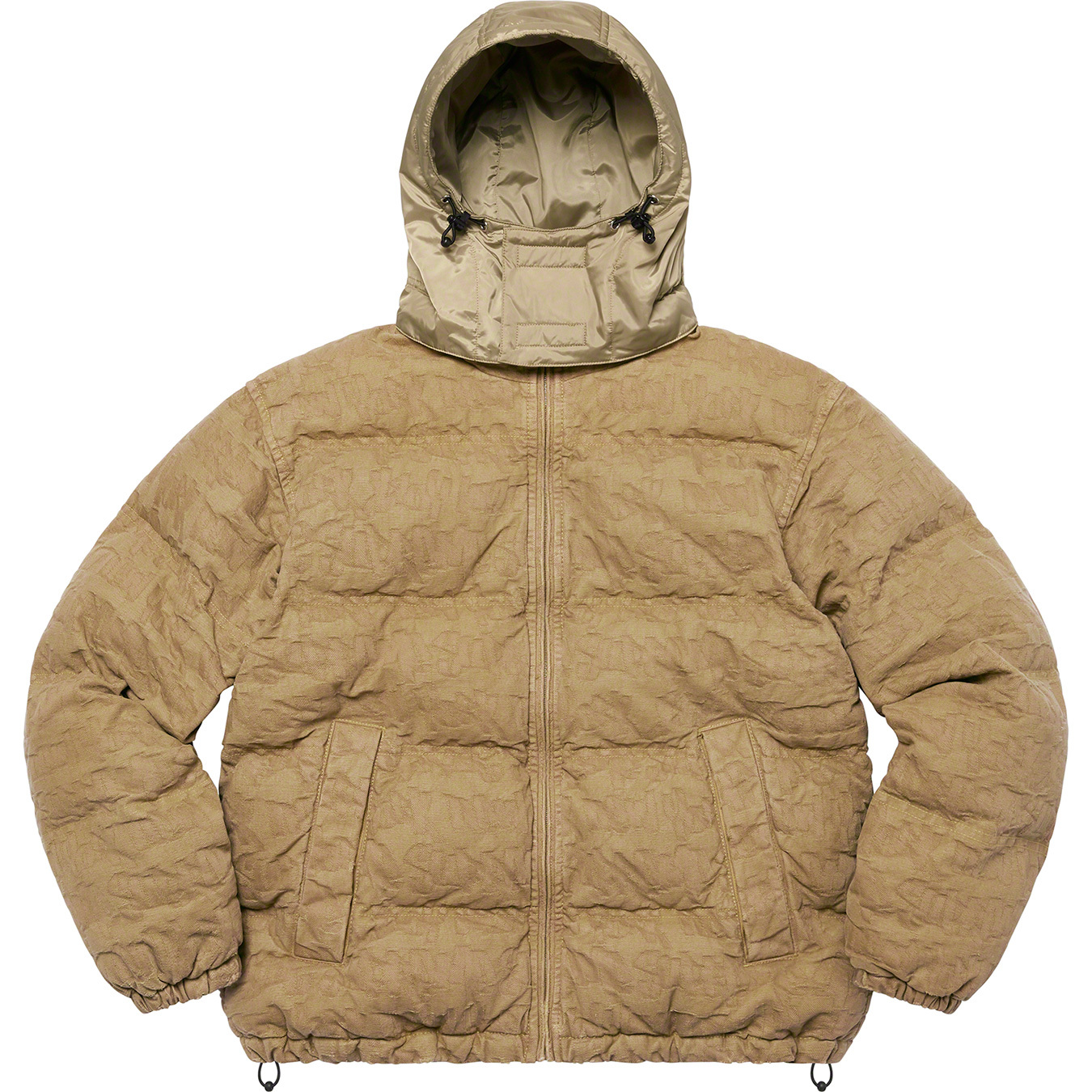 Fat Tip Jacquard Denim Puffer Jacket | Supreme 22ss