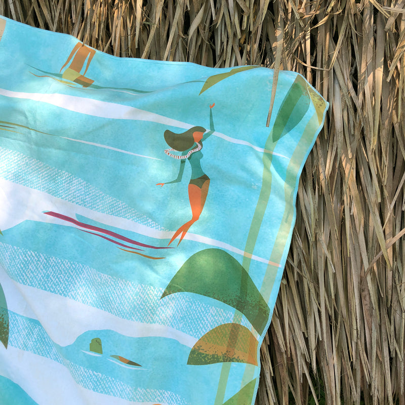 KAMA'AINA' by Nick Kuchar – Surfer Towel