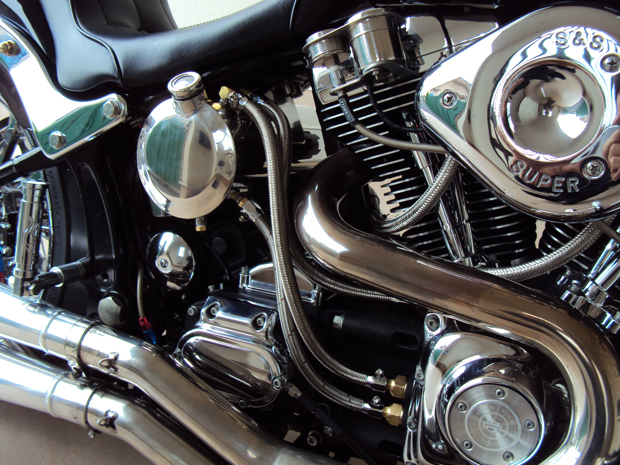 ハーレー エボ ソフテイル ワンオフ オイルタンク EVO ハーレー